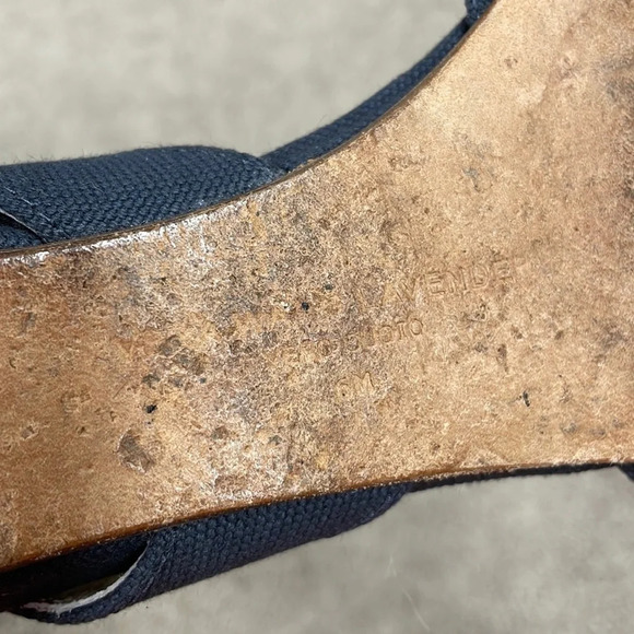 VERA WANG LAVENDER Leni Canvas Bow Flat Sandals 6M - Picture 11 of 16